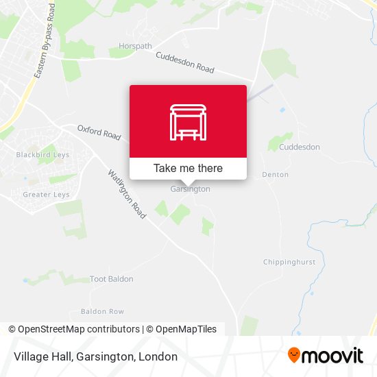 Village Hall, Garsington map