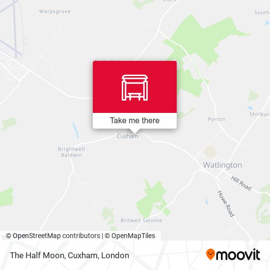 The Half Moon, Cuxham map