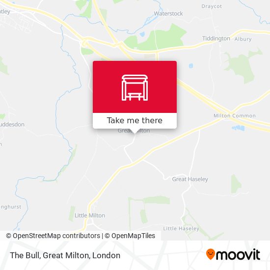 The Bull, Great Milton map