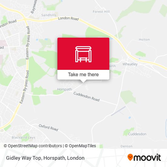 Gidley Way Top, Horspath map