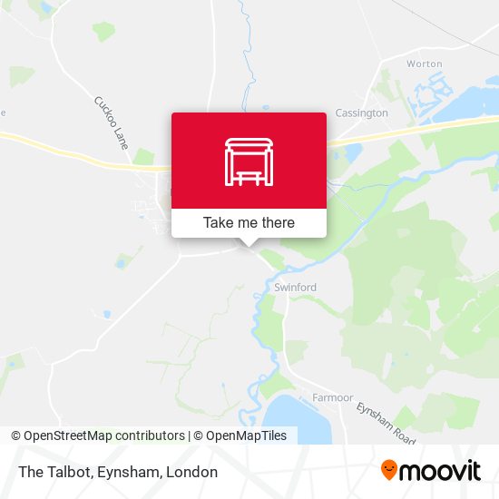 The Talbot, Eynsham map