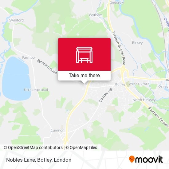 Nobles Lane, Botley map