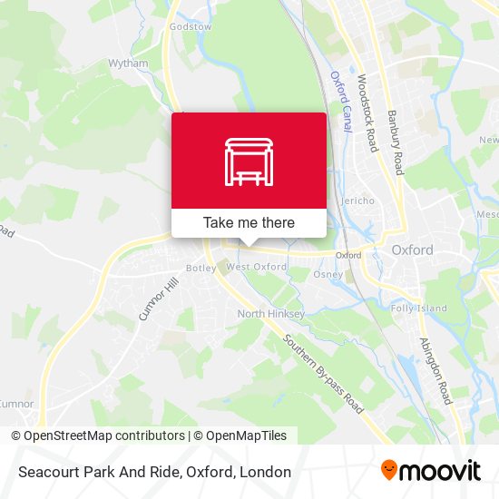 Seacourt Park And Ride, Oxford map