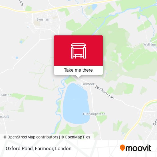 Oxford Road, Farmoor map