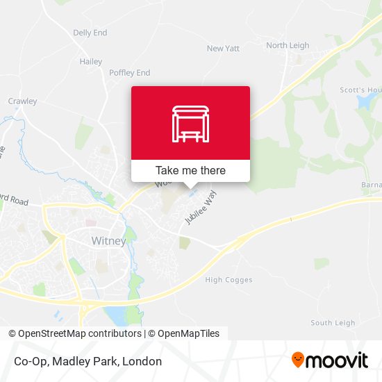 Co-Op, Madley Park map