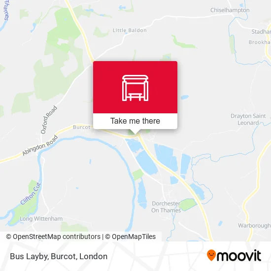 Bus Layby, Burcot map