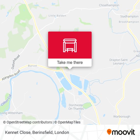 Kennet Close, Berinsfield map