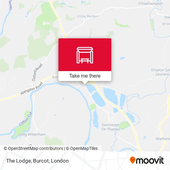 The Lodge, Burcot map