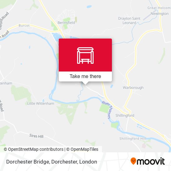 Dorchester Bridge, Dorchester map