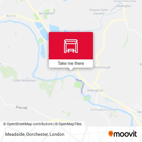 Meadside, Dorchester map