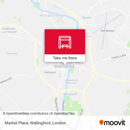 Market Place, Wallingford map