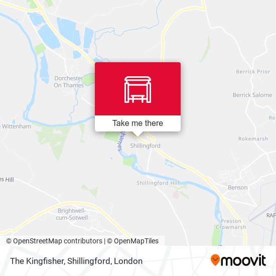 The Kingfisher, Shillingford map