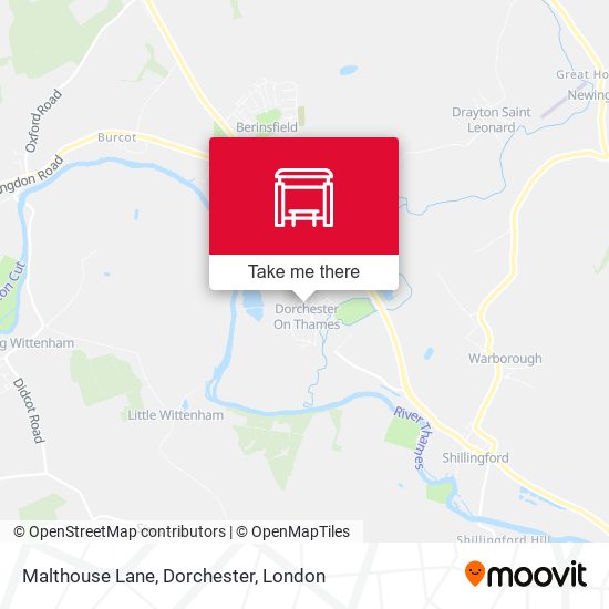 Malthouse Lane, Dorchester map