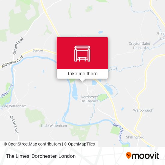 The Limes, Dorchester map