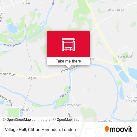 Village Hall, Clifton Hampden map
