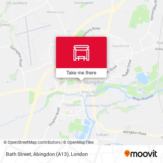 Bath Street, Abingdon (A13) map