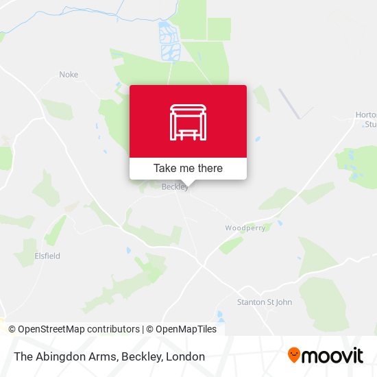 The Abingdon Arms, Beckley map