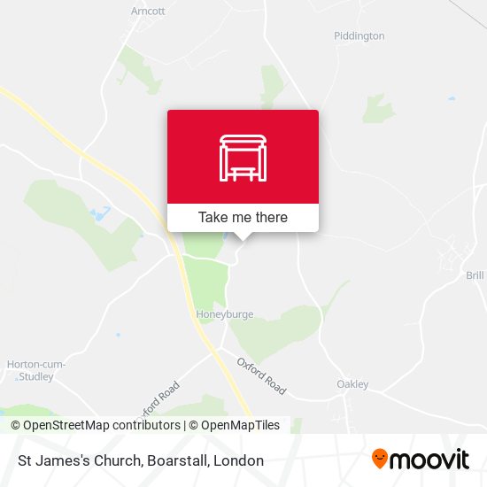 St James's Church, Boarstall map