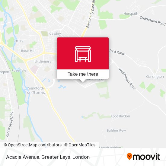Acacia Avenue, Greater Leys map