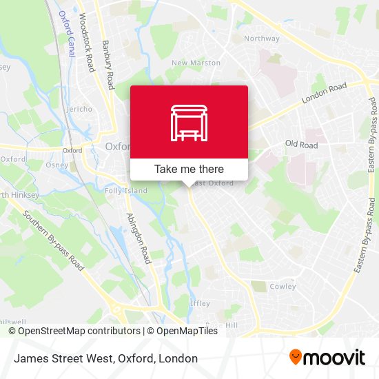 James Street West, Oxford map