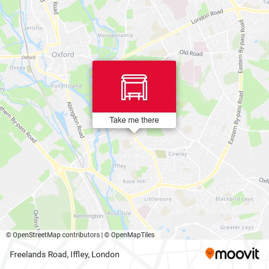 Freelands Road, Iffley map
