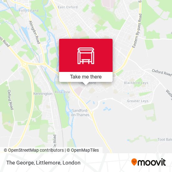 The George, Littlemore map