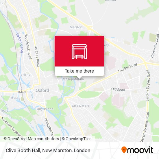 Clive Booth Hall, New Marston map