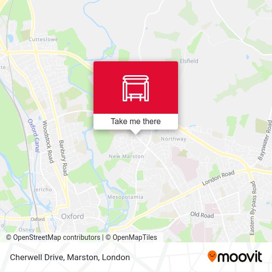 Cherwell Drive, Marston map