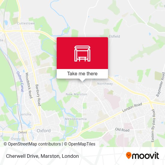 Cherwell Drive, Marston map