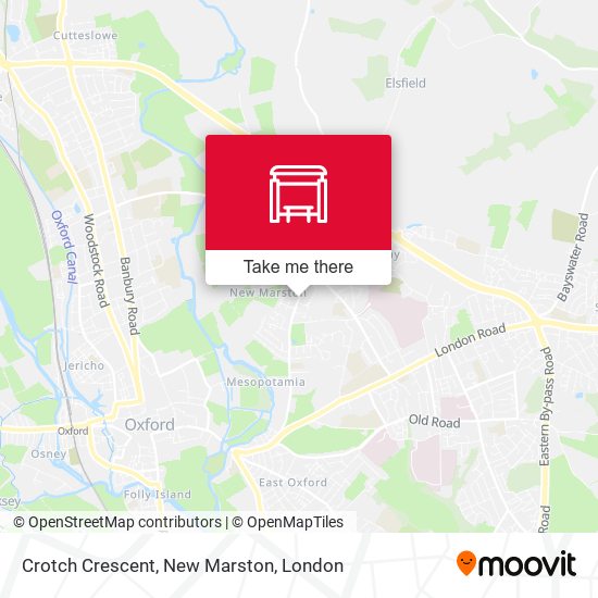 Crotch Crescent, New Marston map