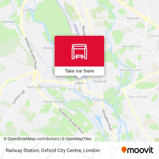 Railway Station, Oxford City Centre map