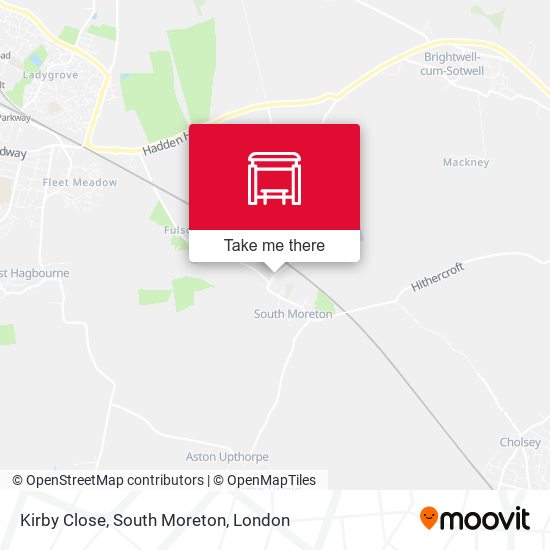 Kirby Close, South Moreton map