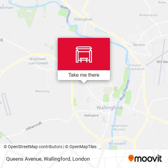 Queens Avenue, Wallingford map
