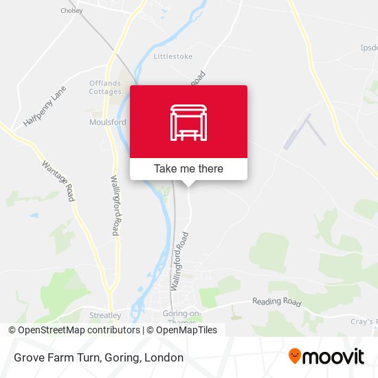 Grove Farm Turn, Goring map