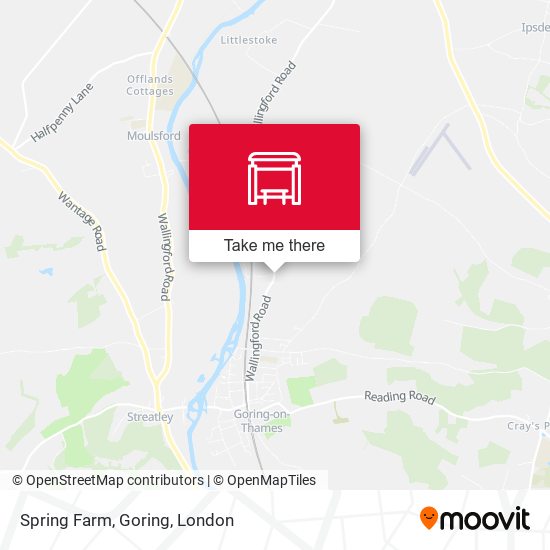 Spring Farm, Goring map