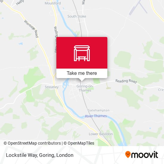 Lockstile Way, Goring map