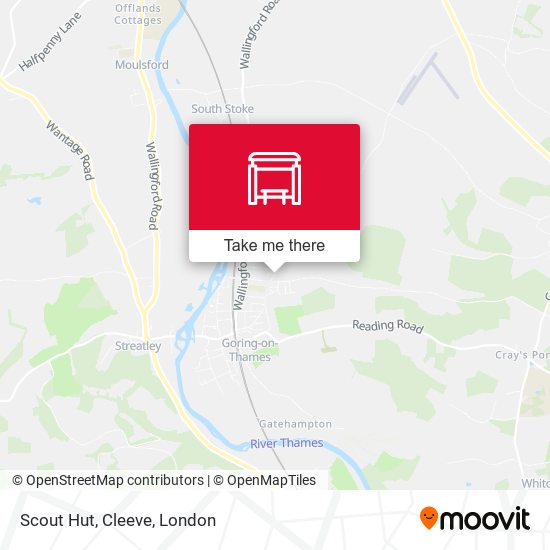 Scout Hut, Cleeve map