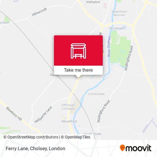 Ferry Lane, Cholsey map
