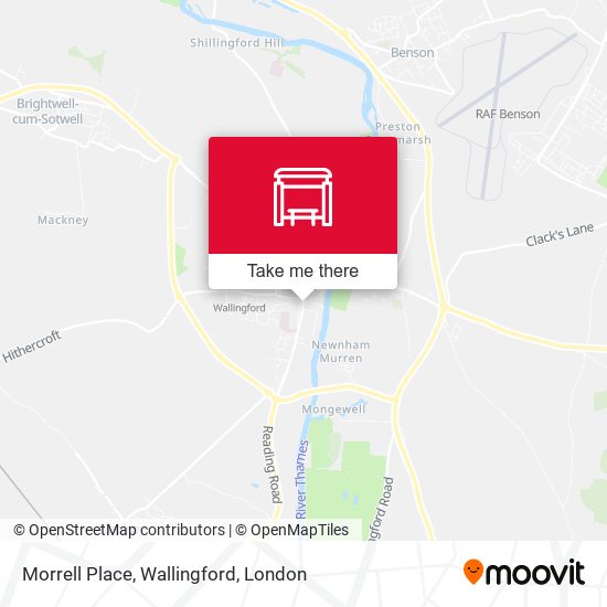 Morrell Place, Wallingford map