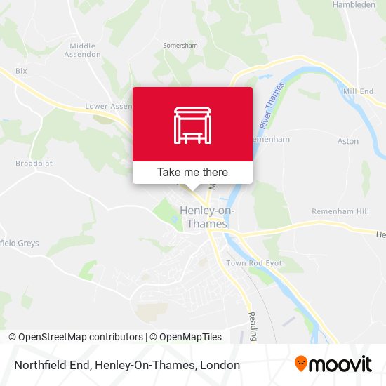 Northfield End, Henley-On-Thames map