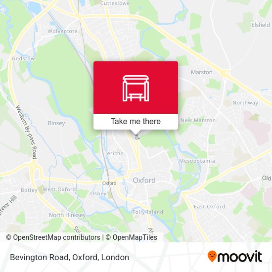 Bevington Road, Oxford map