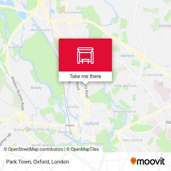Park Town, Oxford map