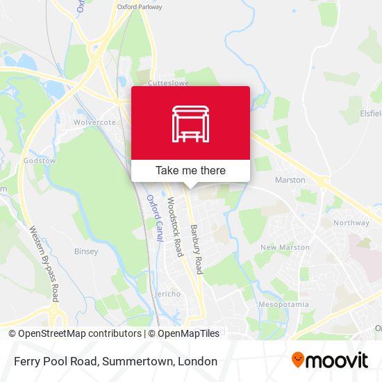 Ferry Pool Road, Summertown map