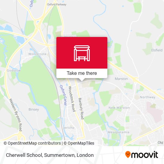 Cherwell School, Summertown map