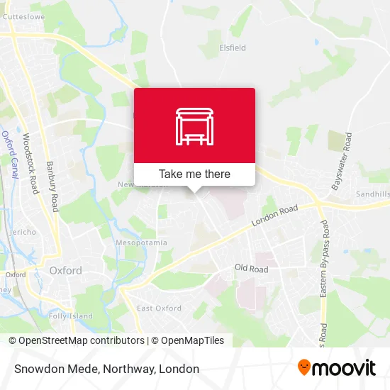 Snowdon Mede, Northway map