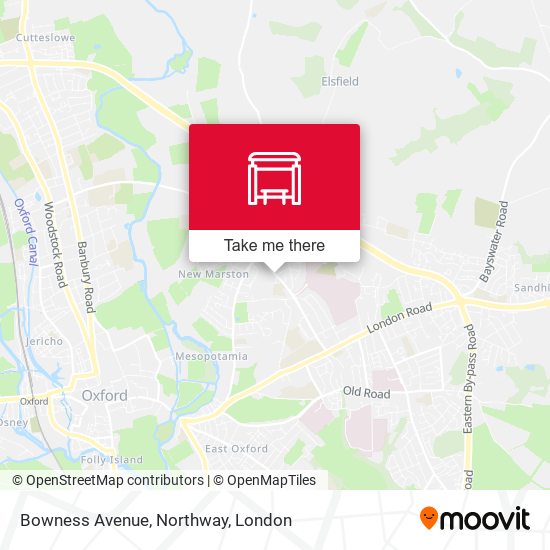Bowness Avenue, Northway map