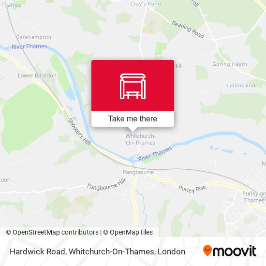 Hardwick Road, Whitchurch-On-Thames map