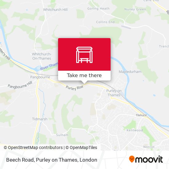 Beech Road, Purley on Thames map