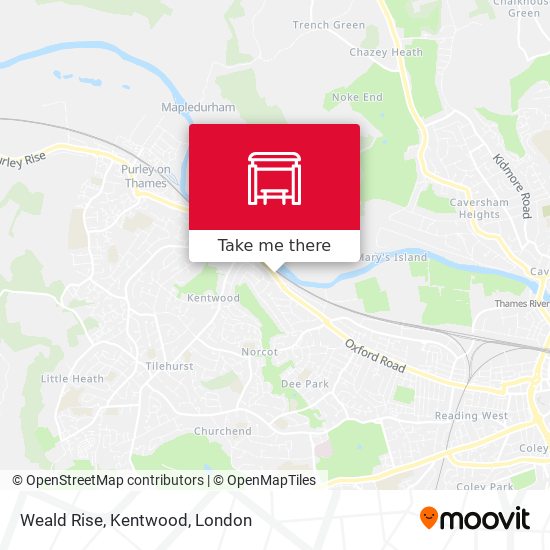 Weald Rise, Kentwood map