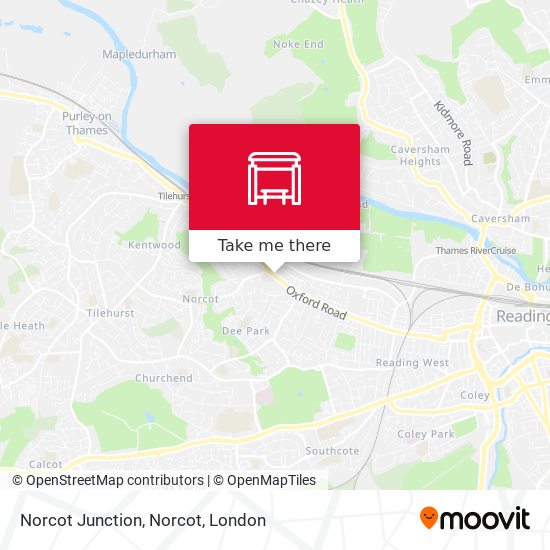Norcot Junction, Norcot map